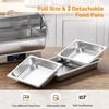 image:imageROVSUN 9 QT Electric Chafing Dishes for Buffet 3 Pack Roll Top Chafing Dish Buffet Set with Temperature Control Chafers and Buffet Warmers with Full amp Half Size Pan for Party Wedding Catering3 Pack