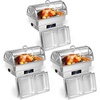 image:imageROVSUN 9 QT Electric Chafing Dishes for Buffet 3 Pack Roll Top Chafing Dish Buffet Set with Temperature Control Chafers and Buffet Warmers with Full amp Half Size Pan for Party Wedding Catering3 Pack