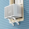 image:imageROVSUN NoDrill Window AC Bracket Heavy Duty Steel Support Bracket for Window Air Conditioner with 3Minute Quick Installation Fits Most Single amp DoubleHung Windows Holds Up to 220 lbs2 Pack