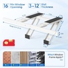 image:imageROVSUN NoDrill Window AC Bracket Heavy Duty Steel Support Bracket for Window Air Conditioner with 3Minute Quick Installation Fits Most Single amp DoubleHung Windows Holds Up to 220 lbs2 Pack