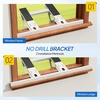 image:imageROVSUN NoDrill Window AC Bracket Heavy Duty Steel Support Bracket for Window Air Conditioner with 3Minute Quick Installation Fits Most Single amp DoubleHung Windows Holds Up to 220 lbs2 Pack