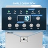 image:imageROVSUN 110LBS24H Commercial Ice Maker Machine with 50lbs Storage Bin FreestandingCountertop Ice Machine with 2 Water Inlets Ice Scoop amp Water Filter for Home Office Restaurant Bar Cafe Use