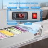 image:imageROVSUN Refrigerated Condiment Prep Station 59 Sandwich Prep Table ETL NSF 342QT Salad Bar Prep Rail wAuto Defrost Temp Control Stainless Steel Cover amp 6  13 Pan for Restaurant Food TruckStainless 59