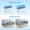 image:imageROVSUN Refrigerated Condiment Prep Station 59 Sandwich Prep Table ETL NSF 342QT Salad Bar Prep Rail wAuto Defrost Temp Control Stainless Steel Cover amp 6  13 Pan for Restaurant Food TruckStainless 48