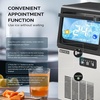 image:imageROVSUN 90LBS24H Commercial Ice Maker Machine with 11lbs Storage Bin FreestandingCountertop Ice Machine with 2 Water Inlets Ice Scoop amp Water Filter for Home Office Restaurant Bar Cafe UseSilver