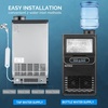 image:imageROVSUN 90LBS24H Commercial Ice Maker Machine with 11lbs Storage Bin FreestandingCountertop Ice Machine with 2 Water Inlets Ice Scoop amp Water Filter for Home Office Restaurant Bar Cafe UseBlack