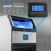 image:imageROVSUN 90LBS24H Commercial Ice Maker Machine with 11lbs Storage Bin FreestandingCountertop Ice Machine with 2 Water Inlets Ice Scoop amp Water Filter for Home Office Restaurant Bar Cafe UseSilver