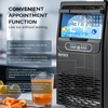 image:imageROVSUN 90LBS24H Commercial Ice Maker Machine with 11lbs Storage Bin FreestandingCountertop Ice Machine with 2 Water Inlets Ice Scoop amp Water Filter for Home Office Restaurant Bar Cafe UseBlack
