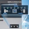 image:imageROVSUN 90LBS24H Commercial Ice Maker Machine with 11lbs Storage Bin FreestandingCountertop Ice Machine with 2 Water Inlets Ice Scoop amp Water Filter for Home Office Restaurant Bar Cafe UseSilver