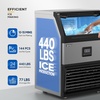 image:imageROVSUN 90LBS24H Commercial Ice Maker Machine with 11lbs Storage Bin FreestandingCountertop Ice Machine with 2 Water Inlets Ice Scoop amp Water Filter for Home Office Restaurant Bar Cafe UseSilver