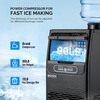 image:imageROVSUN 90LBS24H Commercial Ice Maker Machine with 11lbs Storage Bin FreestandingCountertop Ice Machine with 2 Water Inlets Ice Scoop amp Water Filter for Home Office Restaurant Bar Cafe UseBlack