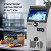image:imageROVSUN 90LBS24H Commercial Ice Maker Machine with 11lbs Storage Bin FreestandingCountertop Ice Machine with 2 Water Inlets Ice Scoop amp Water Filter for Home Office Restaurant Bar Cafe UseSilver