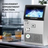 image:imageROVSUN 90LBS24H Commercial Ice Maker Machine with 11lbs Storage Bin FreestandingCountertop Ice Machine with 2 Water Inlets Ice Scoop amp Water Filter for Home Office Restaurant Bar Cafe UseSilver