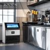 image:imageROVSUN 90LBS24H Commercial Ice Maker Machine with 11lbs Storage Bin FreestandingCountertop Ice Machine with 2 Water Inlets Ice Scoop amp Water Filter for Home Office Restaurant Bar Cafe UseSilver