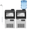 image:imageROVSUN 90LBS24H Commercial Ice Maker Machine with 11lbs Storage Bin FreestandingCountertop Ice Machine with 2 Water Inlets Ice Scoop amp Water Filter for Home Office Restaurant Bar Cafe UseSilver