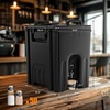 image:imageROVSUN Insulated Beverage Dispenser 12Gallon Drink Dispenser Foodgrade LLDPE Ice and Hot Drink Server wHandles Faucet amp 50 Cups Hot and Cold Beverage Server for Catering Event Party Restaurant12Gal