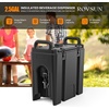 image:imageROVSUN Insulated Beverage Dispenser 12Gallon Drink Dispenser Foodgrade LLDPE Ice and Hot Drink Server wHandles Faucet amp 50 Cups Hot and Cold Beverage Server for Catering Event Party Restaurant25Gal