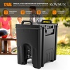 image:imageROVSUN Insulated Beverage Dispenser 12Gallon Drink Dispenser Foodgrade LLDPE Ice and Hot Drink Server wHandles Faucet amp 50 Cups Hot and Cold Beverage Server for Catering Event Party Restaurant12Gal