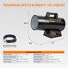 image:imageROVSUN 60000BTU Forced Air Propane Heater with 10ft Hose and Regulator125K BTU